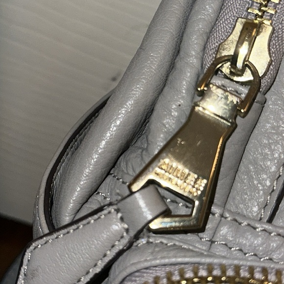 Aimee Kestenberg Gray Leather Backpack - Picture 4 of 13